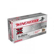 Winchester Ammo Q4269 9x21mm IMI 124 gr Full Metal Jacket (FMJ) (Box of ...