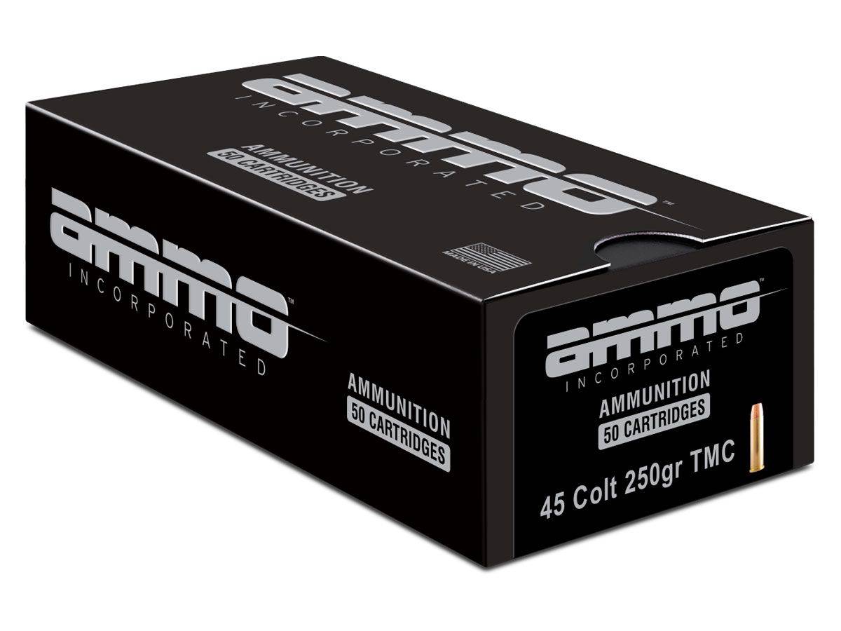 Ammo Inc 45 Long Colt 250 Grain Brass TMC (Box of 50 rounds)