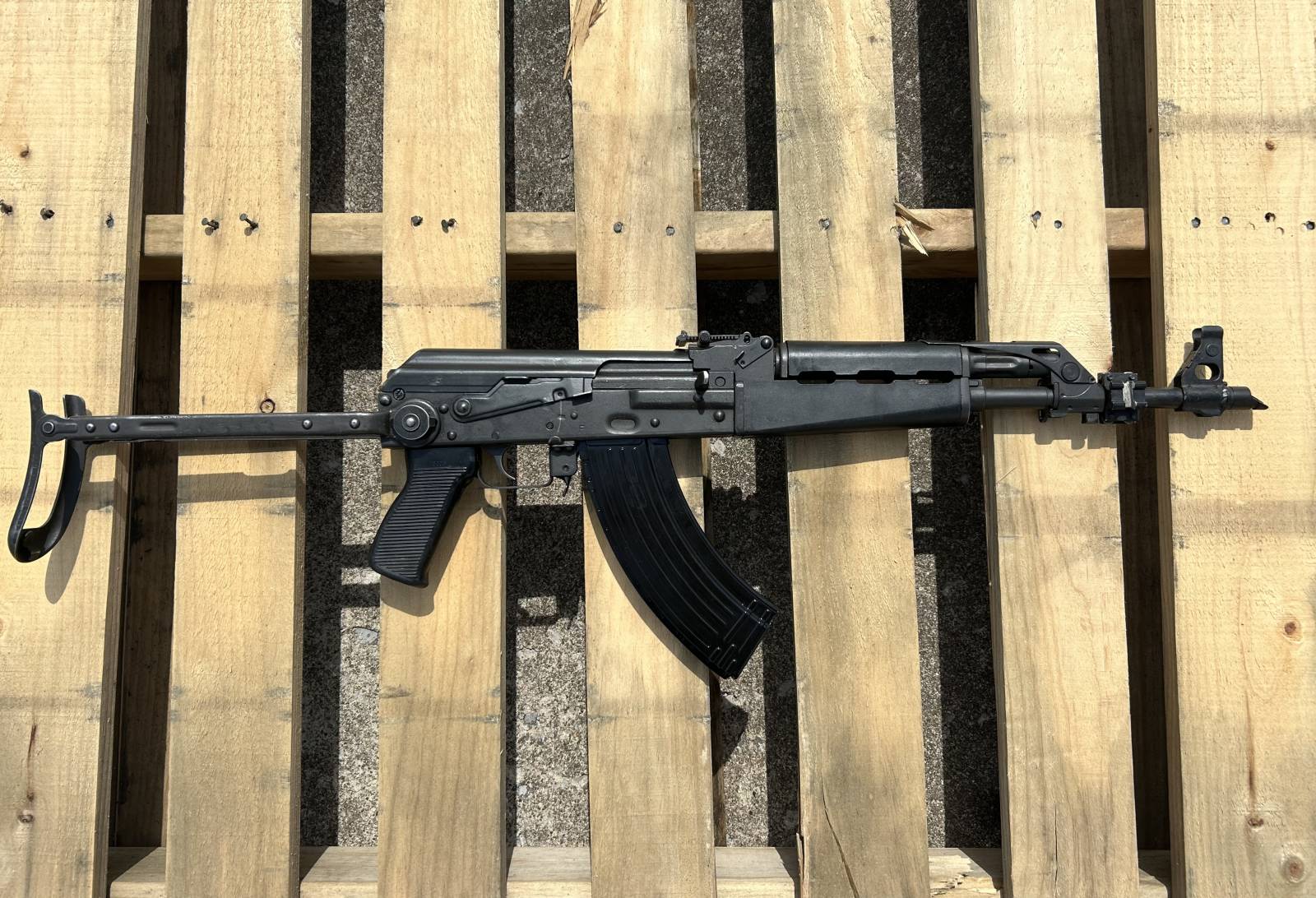 AK 47 Yugoslavian Stamped Under Folder - US Military Issue
