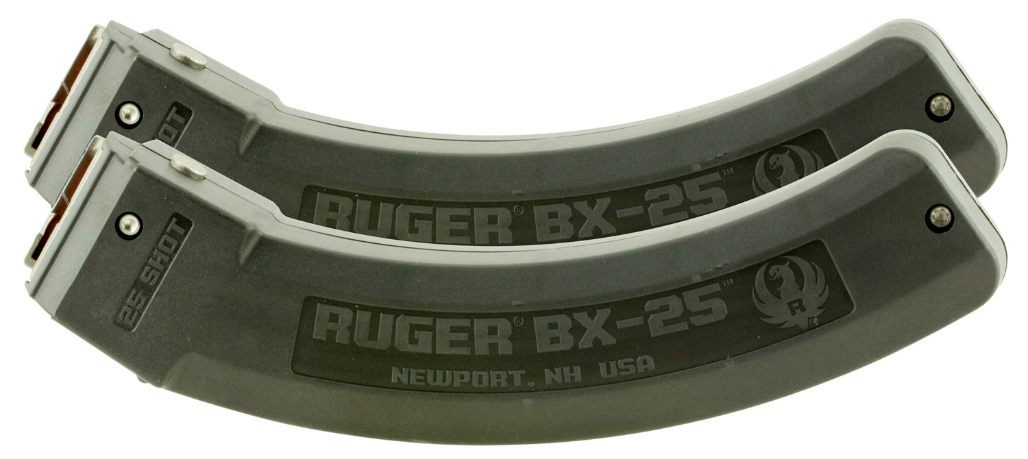 Ruger 90548 BX-25 22 LR Ruger 10/22,SR-22,Charger,77/22 25rd Black Detachable