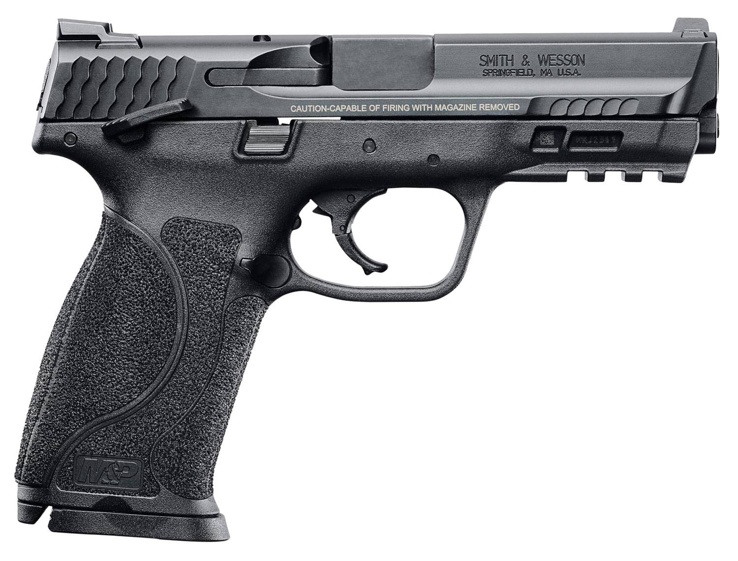 Smith & Wesson 11524 M&P M2.0 9mm Luger 4.25" 17+1 Black Stainless Steel Black Interchangeable Backstrap Grip
