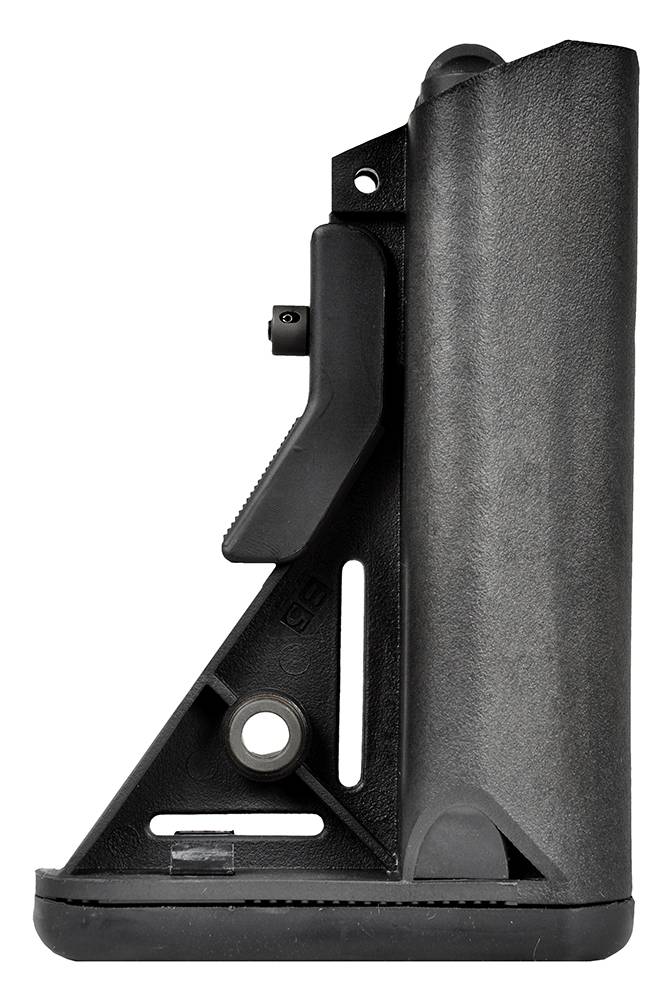 B5 Systems SOP1074 Enhanced SOPMOD Stock  Black Synthetic for AR15/M4 with Mil-Spec Receiver Extension