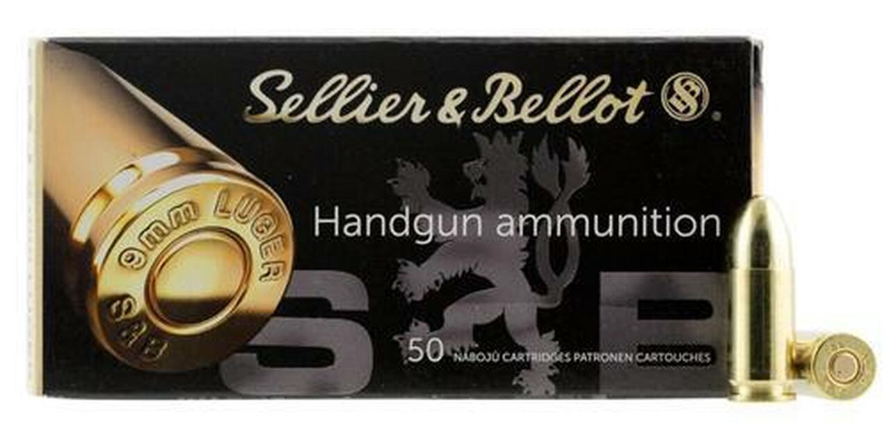 Sellier & Bellot SB9A Handgun 9mm Luger 115 gr FMJ (1000 Round Case)-img-1