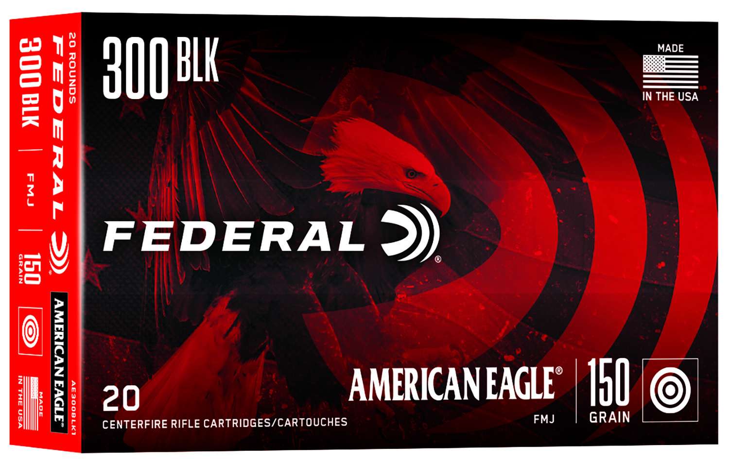 Federal AE300BLK1 American Eagle  300 Blackout 150 gr FMJBT-img-0