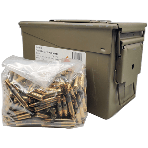 ADI SS109 5.56x45mm FMJ Steel Core 62 Grain Brass (Ammo Can of 900 Rounds)-img-0