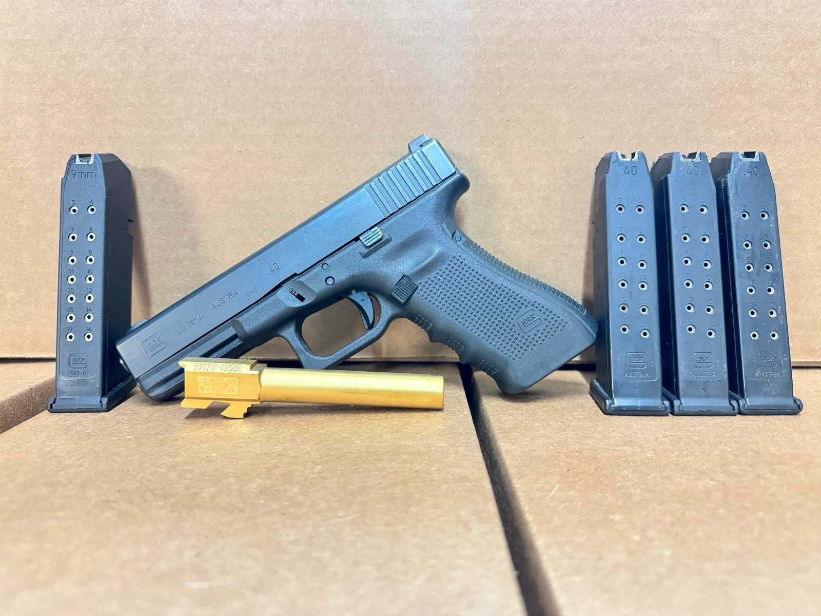 Glock G22 & Faxon 9mm Conversion Glock Barrel Kit-img-1