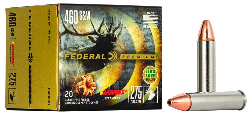 Federal P460XB1 Premium  460 S&W Mag 275 gr Barnes Expander BRX 20 Bx/ 10 C-img-1