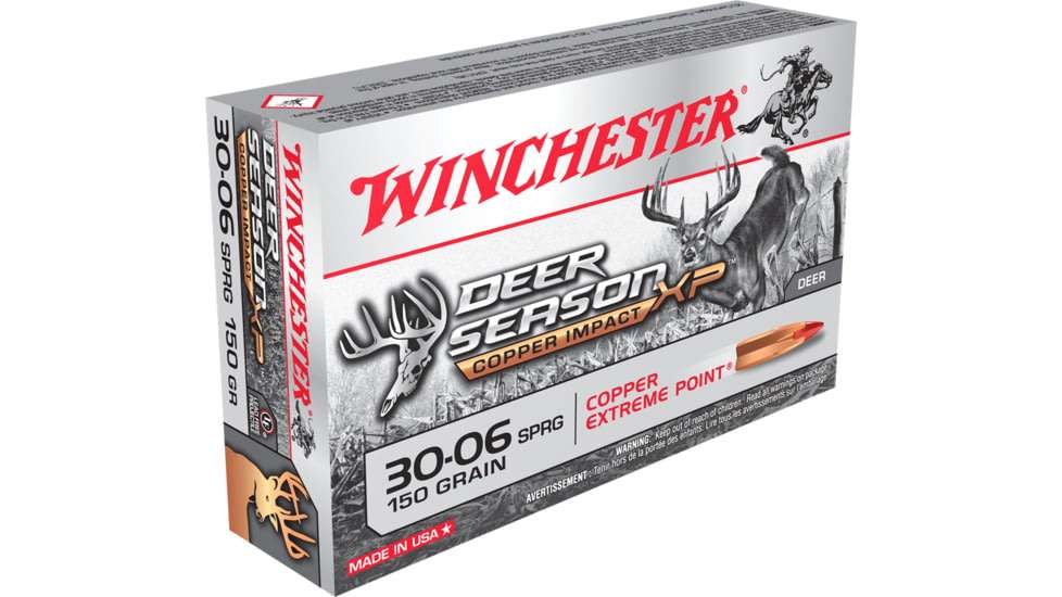 Winchester Ammo X3006DSLF Deer Season XP Copper Impact 30-06 Springfield 15-img-1