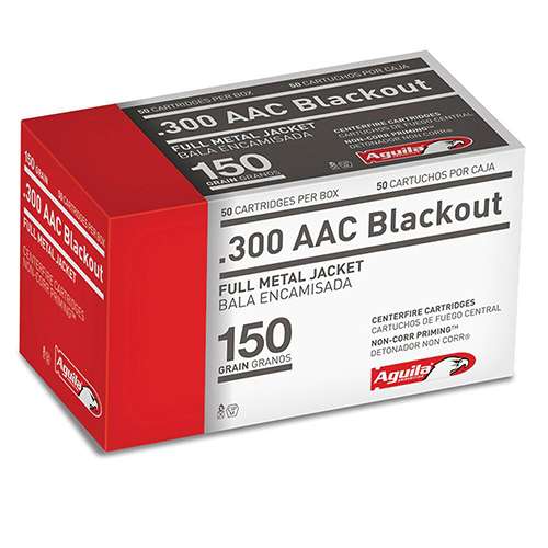 Aguila 1E300110 Rifle  300 Blackout 150 gr Full Metal Jacket Boat Tail (FMJ-img-1