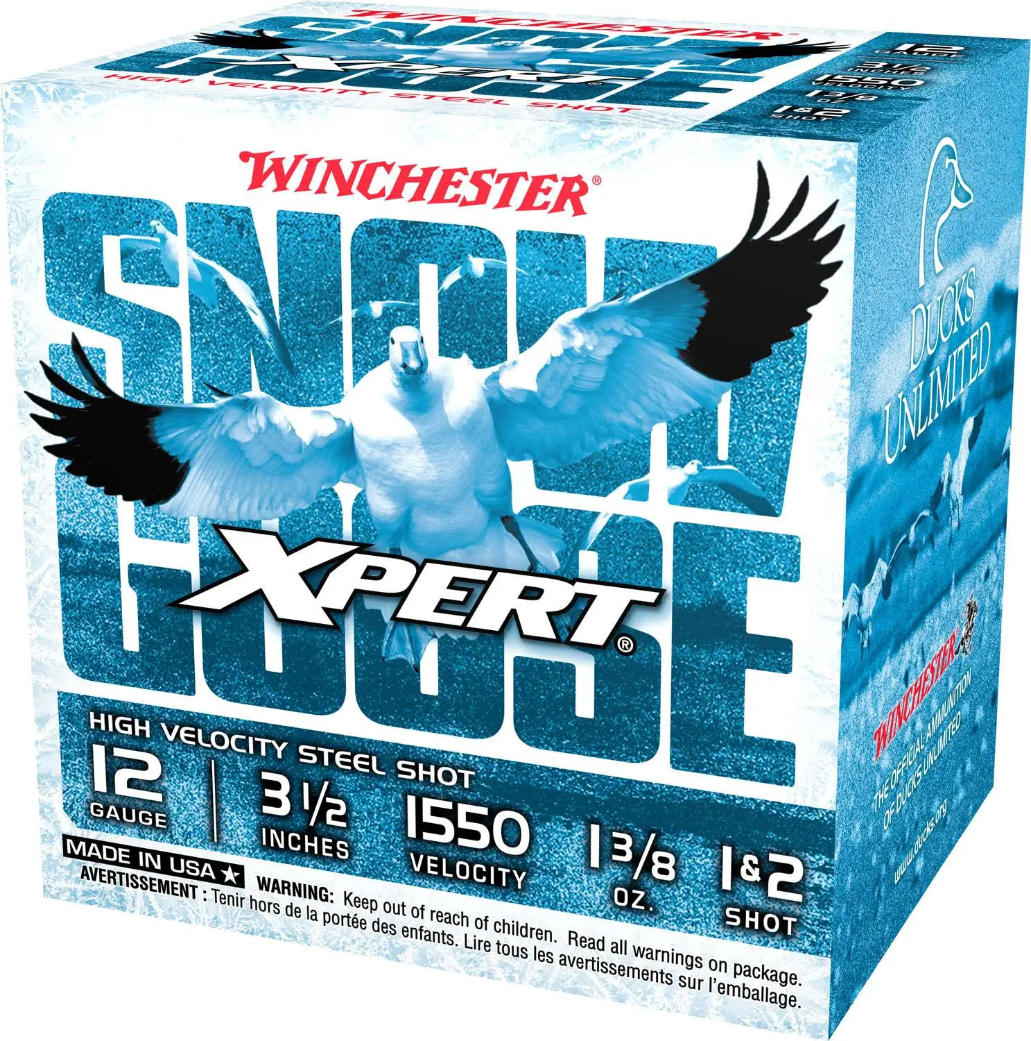 Winchester WXS12L12 Xpert Snow Goose High Velocity 12 Ga 3.50" 25 Bx-img-2
